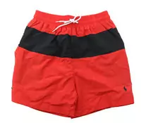 short de bain ralph lauren collection 2012 classic two rouge noir,1